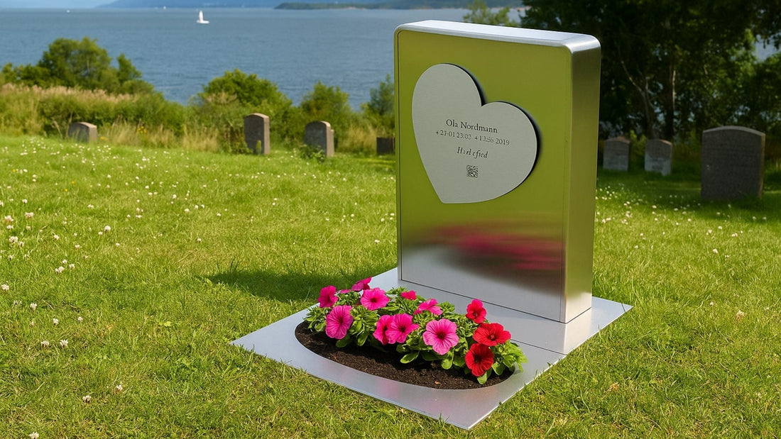 Gravstøtter i syrefaste rustfritt stål - motstår tid og natur